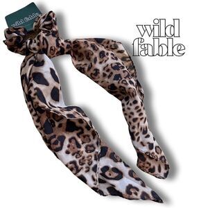 Wild Fable Brown Leopard Scrunchie Scarf NWT